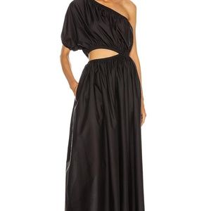 Matteau one shoulder cocoon maxi dress . S